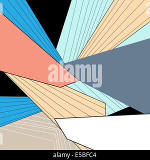 bunte abstrakte Hintergrund mit Linien Stockfoto