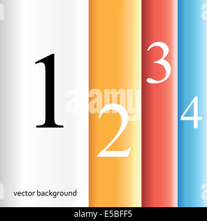 Infografiken sind moderne Versionen von Bannern. Vektor-Illustration. einsetzbar für Workflows Bestückungsplan von Varianten Web desig Stockfoto