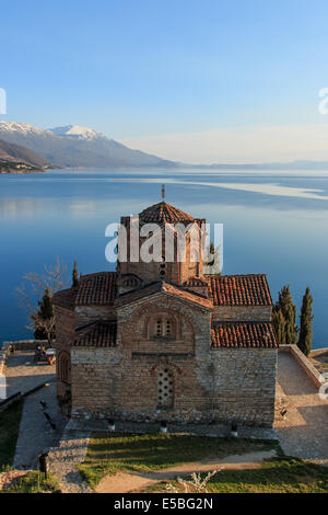 Sveti (Saint) Jovan Kaneo-Kirche am See Ohrid, Mazedonien Stockfoto