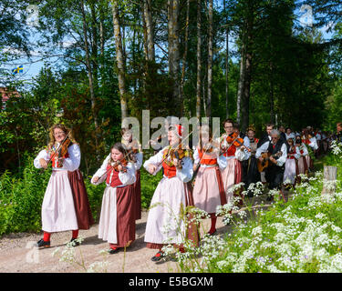 Mittsommerfest, Schweden Stockfoto