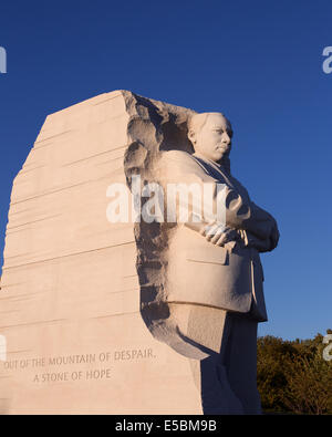 Statue auf dem Martin Luther King Memorial in Washington DC, USA im Oktober 2013. Stockfoto