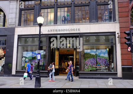 ANTHROPOLOGIE-Store auf Regents Street, London Stockfoto