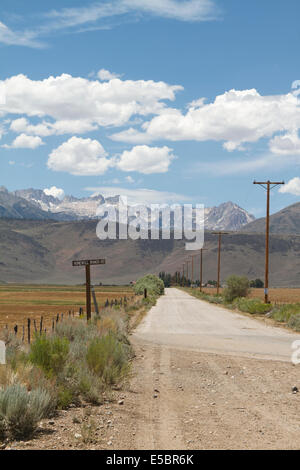 Hunewill Guest ranch Zeichen (westliche Ranch Urlaub) Bridgeport Valley in Kalifornien Stockfoto