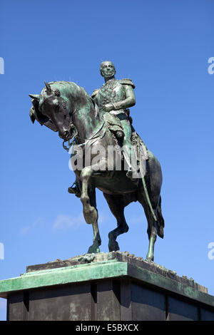 Statue von König Willem II Tilburg am Buitenhof in den Haag, Holland Stockfoto