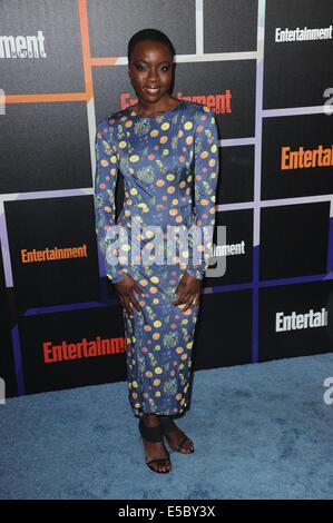 San Diego, CA, USA. 26. Juli 2014. Danai Gurira im Ankunftsbereich für Entertainment Weekly COMIC-CON Feier, San Diego Convention Center, San Diego, CA 26. Juli 2014. Bildnachweis: Tony Gonzalez/Everett Collection/Alamy Live-Nachrichten Stockfoto