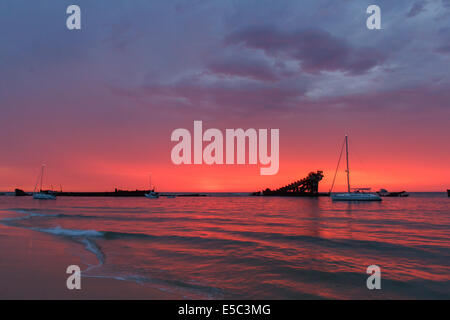 Tangalooma Wracks, Moreton Island Stockfoto