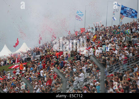 Budapest, Ungarn. 27. Juli 2014. Motorsport: FIA Formel 1 Weltmeisterschaft 2014, Grand Prix von Ungarn, fans Credit: Dpa picture-Alliance/Alamy Live News Stockfoto