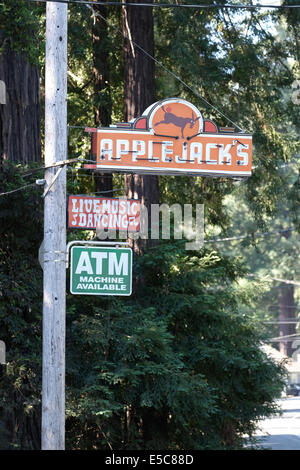 Apple Jacks, La Honda Kalifornien. Stockfoto