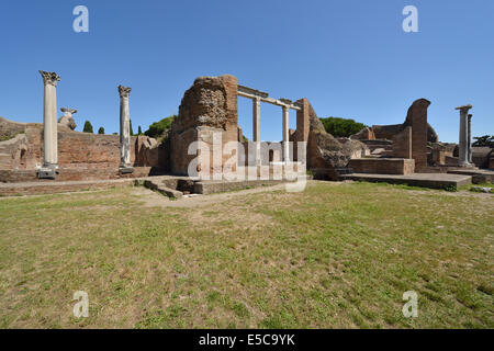 Forum-Bäder und Palestra Ostia Antica Rom Italien Stockfoto