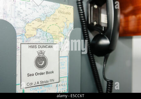 Belfast, Nordirland. 26.07.2014 - Meer Orderbuch für HMS Duncan, Captained durch Kommandant James Stride Credit: Stephen Barnes/Alamy Live News Stockfoto