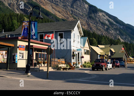 Elk203-2037 Kanada, British Columbia, Yoho National Park, Feld Stadt Stockfoto