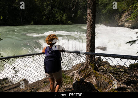 Elk203-2507 Kanada, British Columbia, Mount Robson Provincial Park, Rearguard Falls Stockfoto