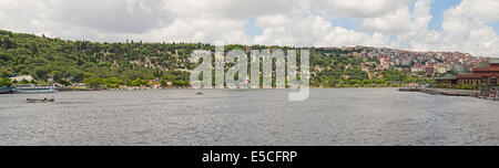 Panoramablick über Bosporus mit Stadtbild von Istanbul Türkei Stockfoto