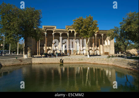 Bolo Hauz Moschee, Buchara, Usbekistan Stockfoto