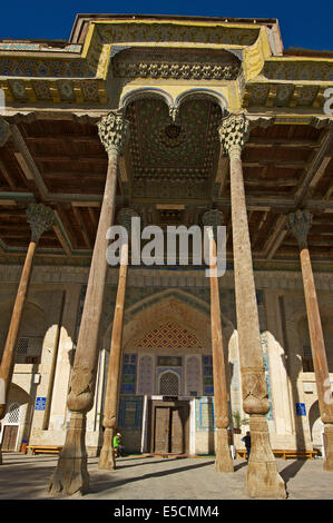 Bolo Hauz Moschee, Buchara, Usbekistan Stockfoto