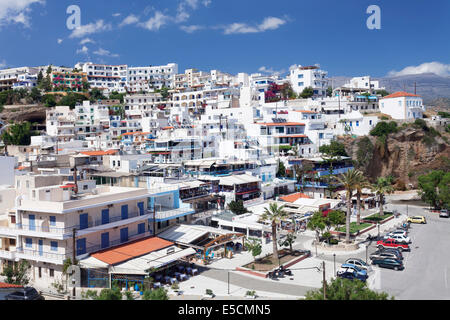 Das Meer Dorf Agia Galini, Kreta, Griechenland Stockfoto