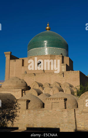 Denkmal, Pehlivan Mahmud Mausoleum, Itchan Kala, Chiwa, Usbekistan Stockfoto