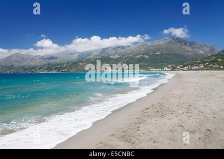 Bucht und Strand von Plakias, Süd-Kreta, Kreta, Griechenland Stockfoto