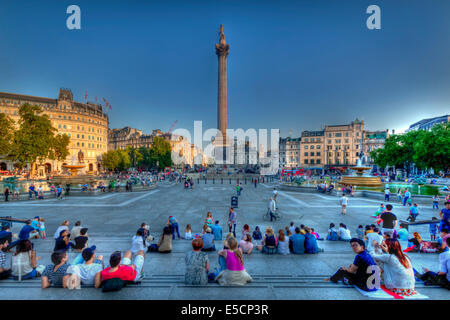 Trafalgar Square, London, England Stockfoto