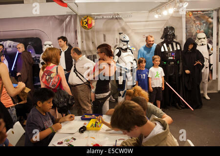 Star Wars auf der Barcelona International Comic Fair am 17. Mai 2014 in Barcelona, Katalonien, Spanien. Stockfoto