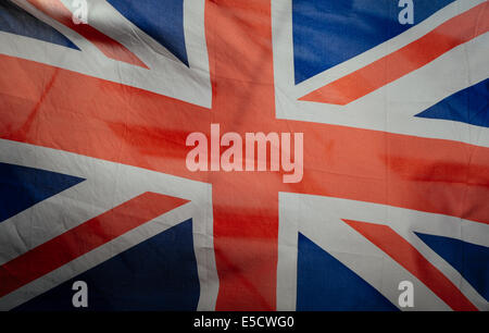 Retro-britische Flagge Stockfoto