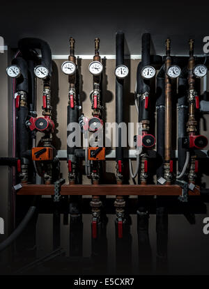 Wasser-Sprinkler-Kontrollsystem Stockfoto