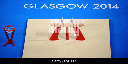 Seitpferd Turnen künstlerische SECC HYDRO GLASGOW Schottland 28. Juli 2014 Stockfoto