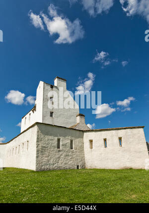 CORGARFF CASTLE-ABERDEENSHIRE-SCHOTTLAND BEFINDET SICH IN STRATHDON MIT STERN GEFORMTE AUßENWAND Stockfoto