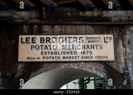 Beschilderung in der Stadt London Stockfoto