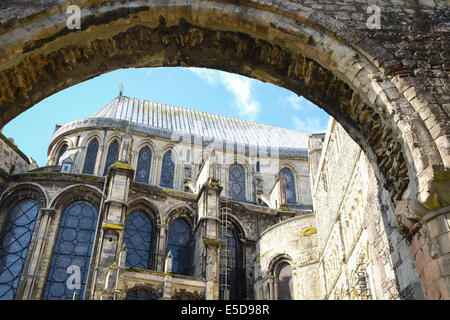 Äußere Detail der Canterbury Kathedrale, Vereinigtes Königreich Stockfoto