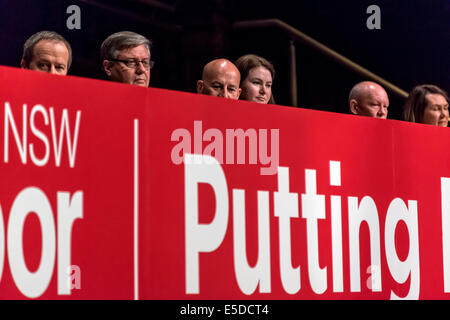 Australien, Sydney. 27h Juli 2014: Bundesrepublik Führer der Arbeitspartei und Führer der Opposition Bill verkürzen richtet sich die NSW Labor jährliche Landeskonferenz in Sydney Town Hall am 26. Juli 2014. Bildnachweis: MediaServicesAP/Alamy Live-Nachrichten Stockfoto