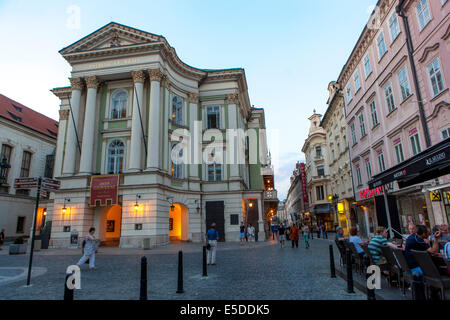 Prager Oper das Ständetheater oder Stavovské divadlo ist ein historisches Theater in Prag. Uraufgeführt Mozart Don Giovanni Tschechische Republik Stockfoto