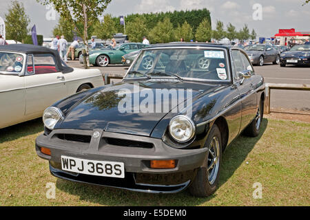 MG Gt 1798CC Sport Baujahr 1978 in Silverstone auf Oldtimer Day Stockfoto