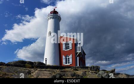 Fisgard Leuchtturm auf Vancouver Island in Kanada Stockfoto