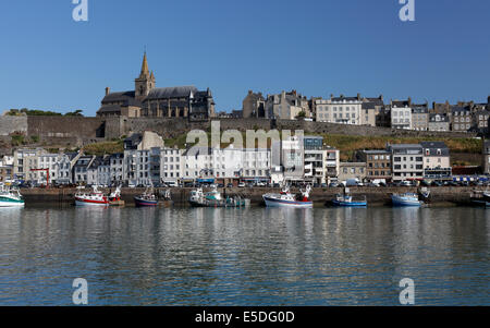 Das historische Zentrum, Haute-Ville, Granville, Département Manche Cotentin Halbinsel, Basse-Normandie, Frankreich Stockfoto