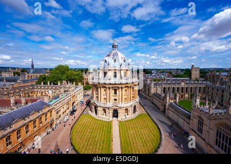 Radcliffe Camera, Oxford gesehen von der Universitätskirche Stockfoto