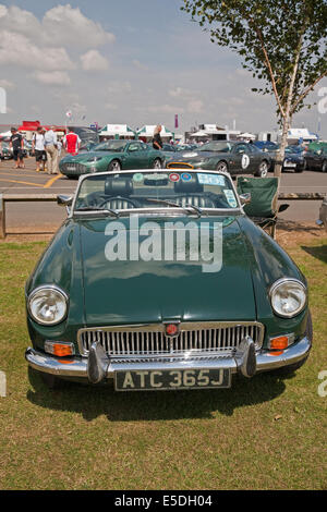 MG 1798cc Sport Baujahr 1970 in Silverstone auf Oldtimer Day Stockfoto