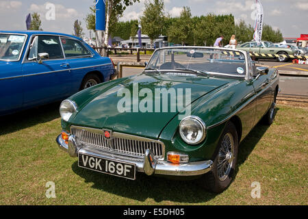 MG 1798cc Sport Baujahr 1986 in Silverstone auf Oldtimer Day Stockfoto