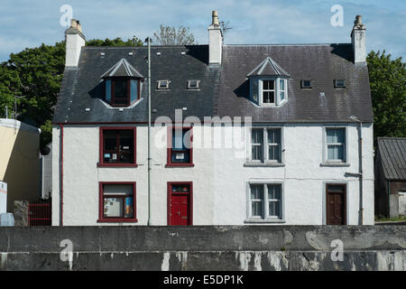 Weiß gewaschen Häuser, Stornoway, äußeren Hebriden Stockfoto