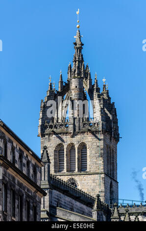 St Giles' Cathedral, richtiger bezeichnet die High Kirk of Edinburgh, ist Hauptort des Gottesdienstes der Kirche von Schottland Stockfoto