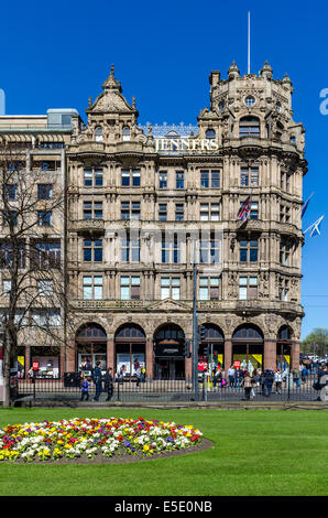 Jenners Kaufhaus, jetzt bekannt als Jenners, ein Kaufhaus befindet sich in Edinburgh, Schottland, und war das älteste Stockfoto