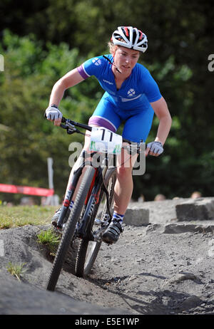 JESSIE ROBERTS CATKIN BRAES GLASGOW Schottland 29. Juli 2014 Stockfoto