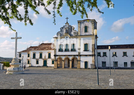 Kloster des Heiligen Franziskus und Kirche des Heiligen Kreuz am Praça Sao Francisco, São Cristóvão, Sergipe, Brasilien Stockfoto