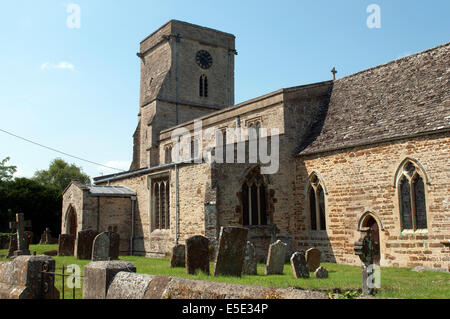 St. Marien Kirche, untere Heyford, Oxfordshire, England, UK Stockfoto