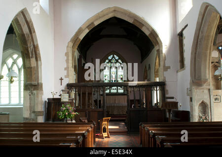 St. Marien Kirche, untere Heyford, Oxfordshire, England, UK Stockfoto