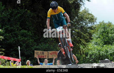 DANIEL MCCONNELL Australien CATKIN BRAES GLASGOW Schottland 29. Juli 2014 Stockfoto