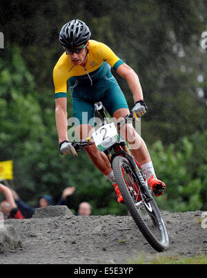 DANIEL MCCONNELL Australien CATKIN BRAES GLASGOW Schottland 29. Juli 2014 Stockfoto