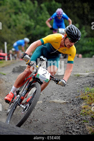 DANIEL MCCONNELL Australien CATKIN BRAES GLASGOW Schottland 29. Juli 2014 Stockfoto