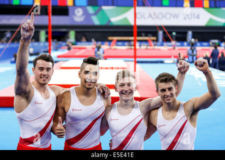 Glasgow, Schottland. 29. Juli 2014. Glasgow 2014 Commonwealth Games Day 6. Künstlerische Gymnastik. während das Herren-Team-Finale. Bildnachweis: Aktion Plus Sport/Alamy Live-Nachrichten Stockfoto