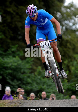 KENTA GALLAGHER CATKIN BRAES GLASGOW Schottland 29. Juli 2014 Stockfoto